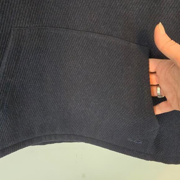 Taylor Stitch Nomad Hoodie Navy Twill Limited Edition Kangaroo Pocket Heavy 46 - Picture 8 of 10